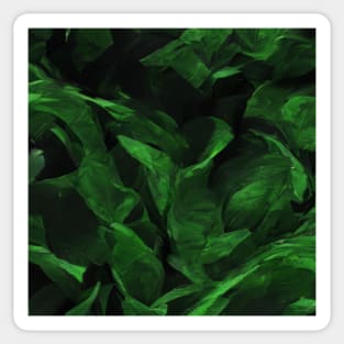 Green Texture Waves Sticker